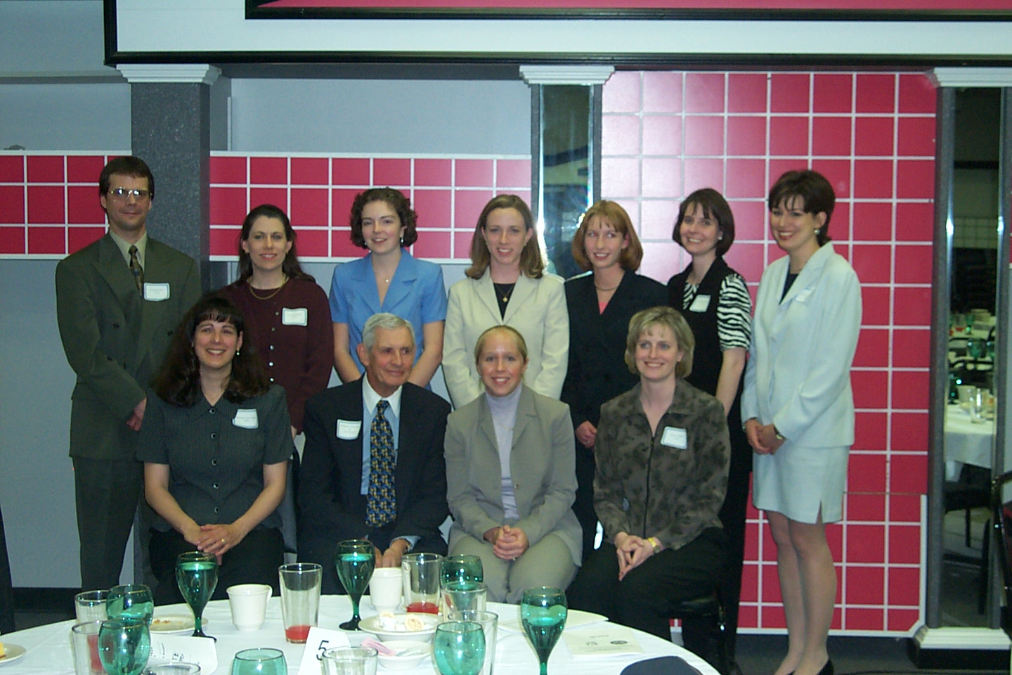 Several Past Presidents with William Primrose, one of our donors.