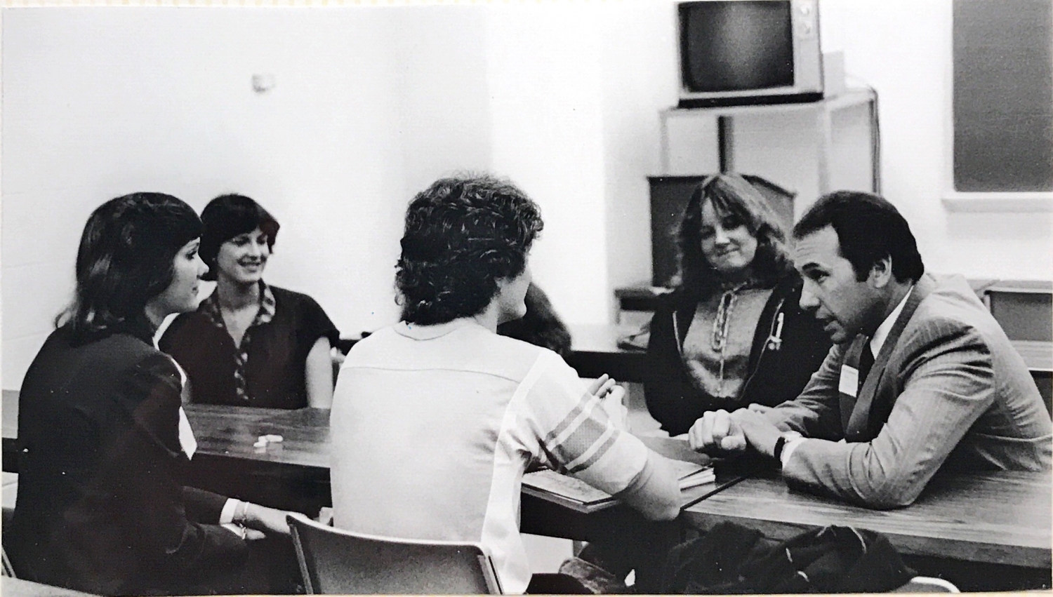 Meet the Firms event at Bowling Green State University in 1980