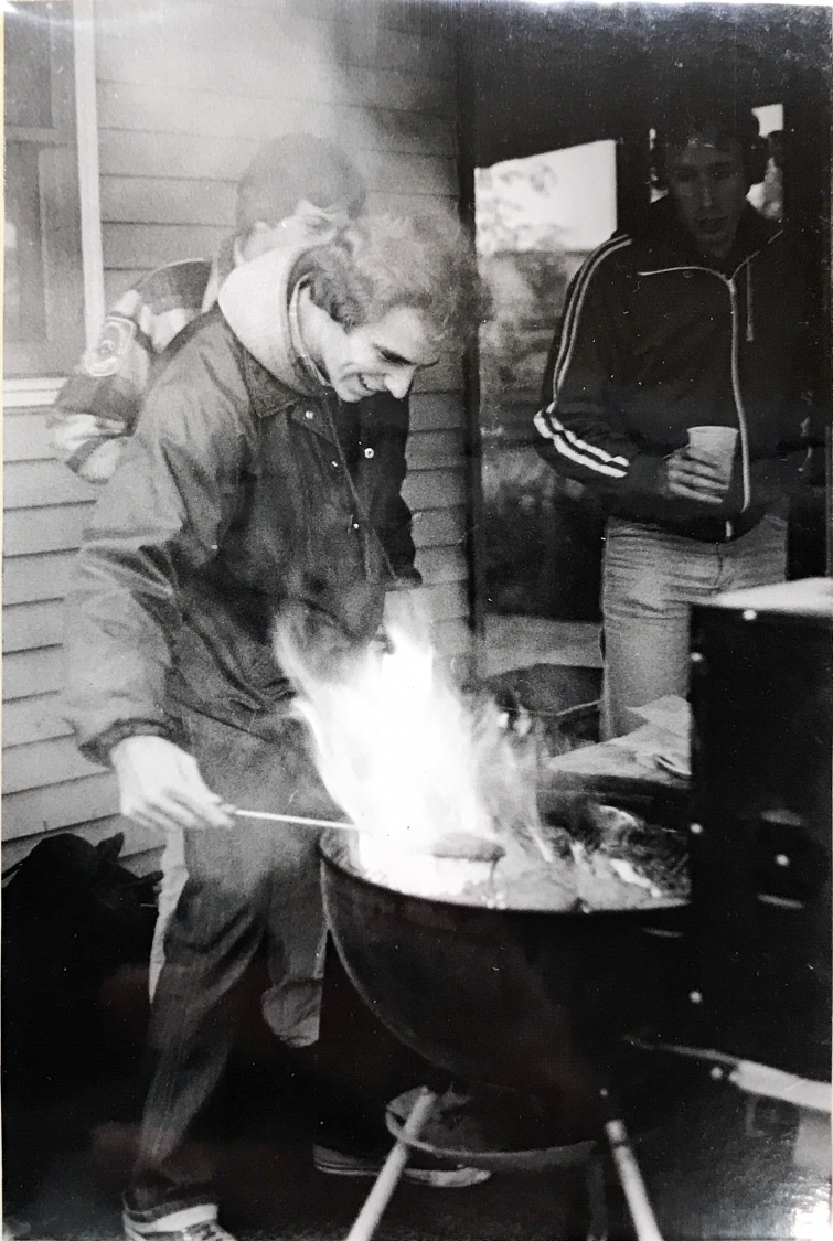 The students had a cookout at the home of their faculty advisor